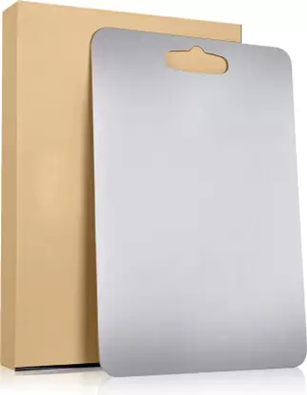 Kashtabhanjan enerprise A Medium Stainless Steel Cutting Boards for Kitchen, Heavy Duty Chopping Board, Stainless Steel Cutting Board(Steel Pack of 1 Dishwasher Safe)
