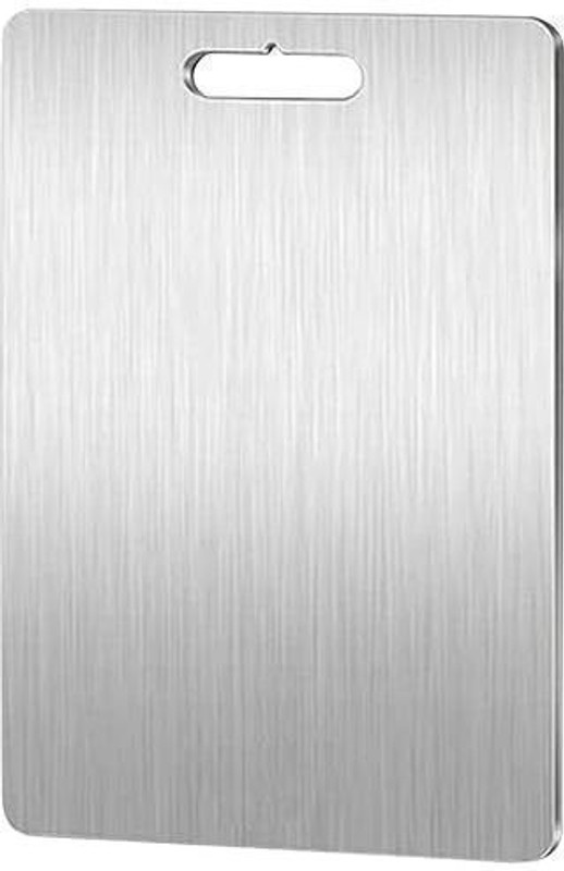 Bulfyss Food Grade Stainless Steel Chopping Cutting Board for Kitchen, BPA Free Stainless Steel Cutting Board(Steel Pack of 1 Dishwasher Safe)