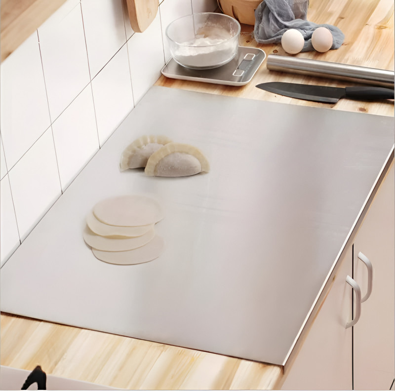NORVIUM Stainless steel Chopping for Kitchen Fruit Cutter, Stainless Steel Cutting Board Stainless Steel Cutting Board(Pack of 1 Dishwasher Safe)