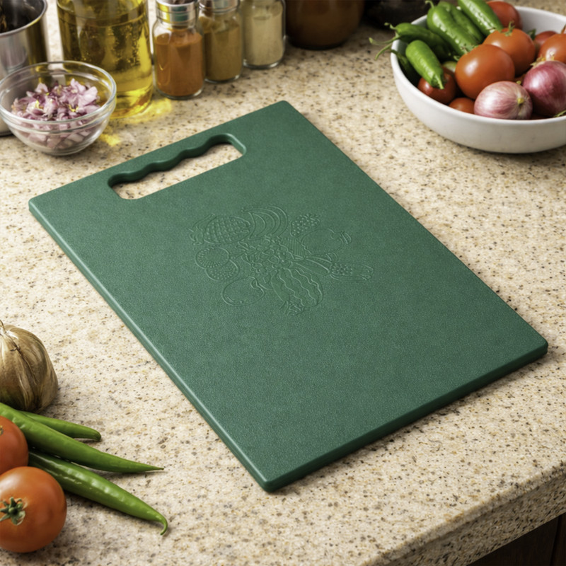 ButterrflyOne Multi Purpose Food Preparation Plastic Cutting Board(Multicolor Pack of 1 Dishwasher Safe)