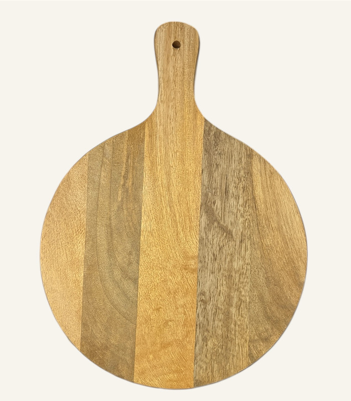 BASKBY Mango wood chopping board /cutting board wood/ Reversible chopping board/22x32cm Wooden Cutting Board(Brown Pack of 1 Dishwasher Safe)