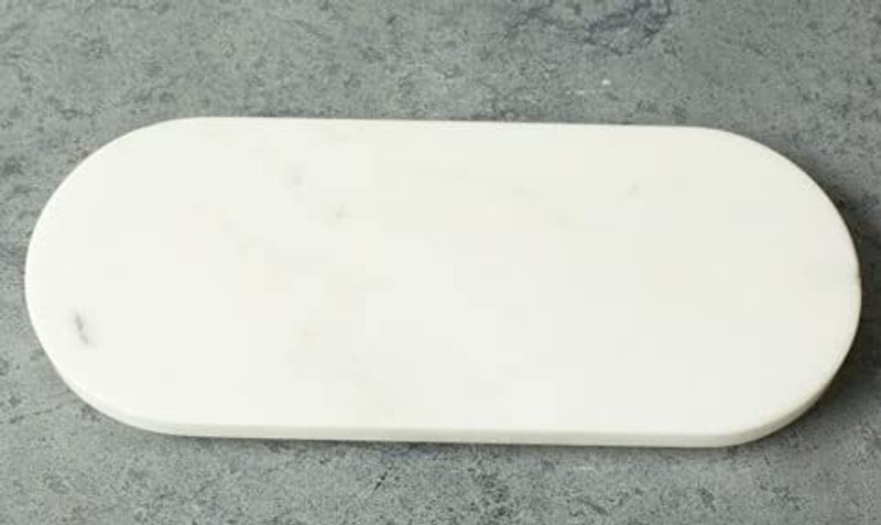 CPUC Marble Cutting Board(White Pack of 1 Dishwasher Safe)