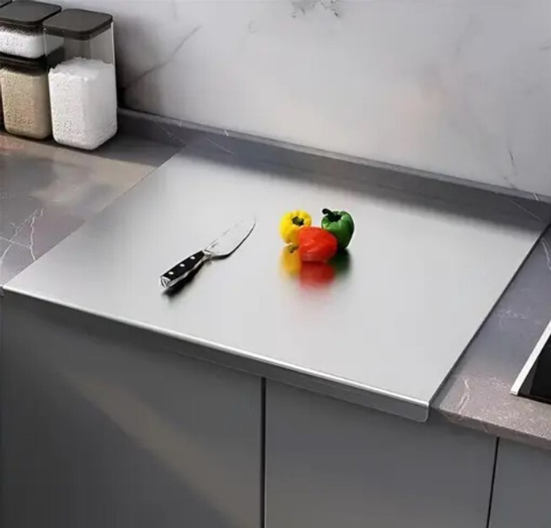 saifix chopping Stainless Steel Cutting Board Stainless Steel Cutting Board(Steel Pack of 1)