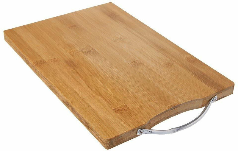Simran Enterprise Bamboo Cutting Board(Brown Pack of 1 Dishwasher Safe)