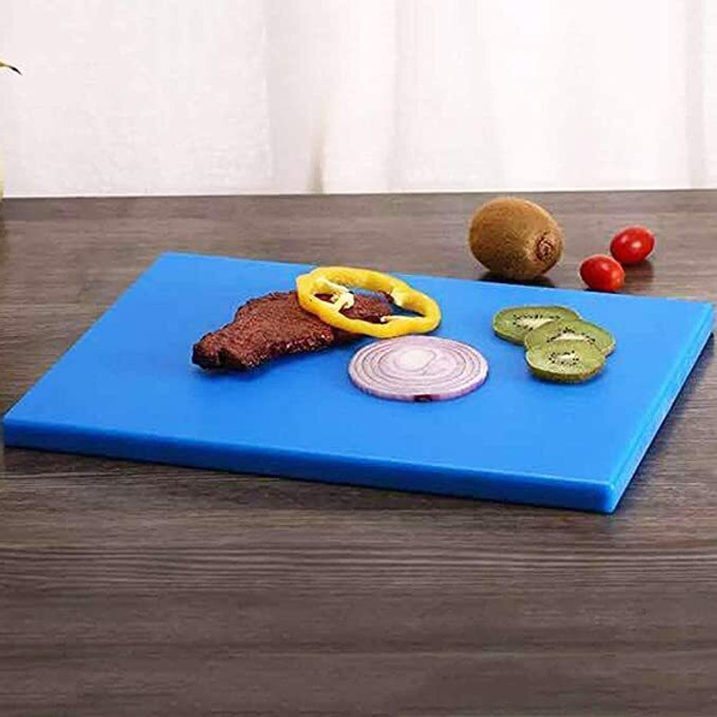 Kanha (18"x12") Professional Heavy Duty Thick Chopping Board (Weight: 2.1 kg) Plastic Cutting Board(Blue Pack of 1 Dishwasher Safe)