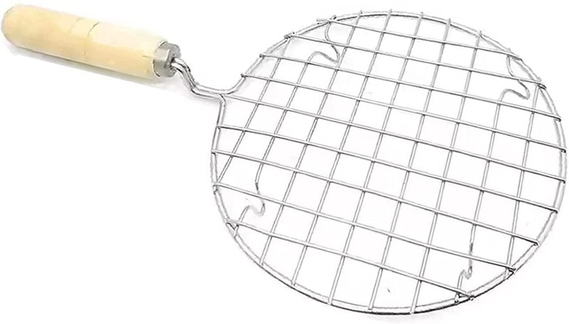 buybuddy Round Roaster Roti Griller Tandoor Stainless Steel Cutting Board(Steel Pack of 1)