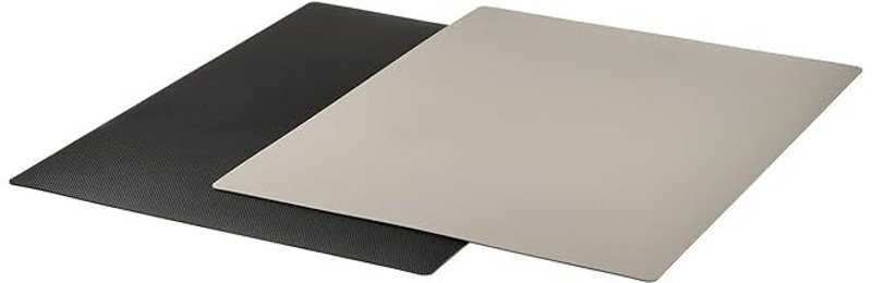 IKEA FINFÖRDELA Bendable Chopping Mats (2 Pack) Polypropylene Cutting Mat(Black, Grey Pack of 2 Dishwasher Safe)