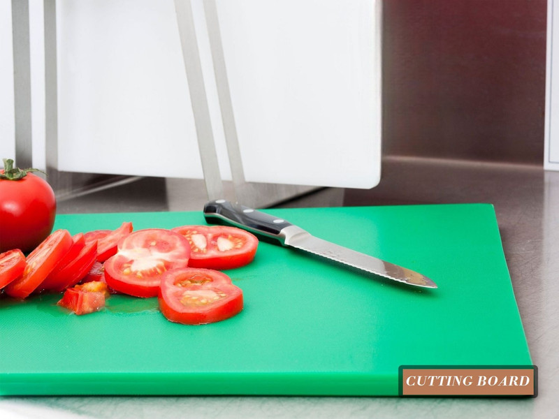 Kanha Chopping Board for Vegetable Fruits Chopper Cutter Board Non-Slip 18x12 Inches Plastic Cutting Board(Green Pack of 1 Dishwasher Safe)