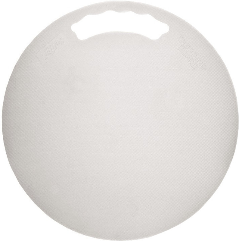 ANJALI Circular Shape white Chopping Board Hygienic and Durable and Convenient Size Plastic Cutting Board(White Pack of 1 Dishwasher Safe)