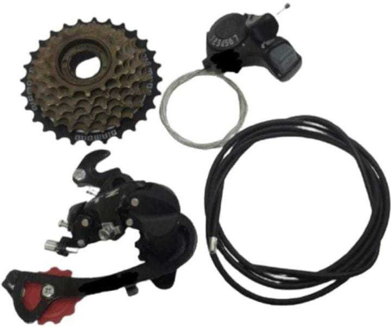 T N M Bicycle 7 Speed Gear Set Road Bicycle Wheel(Front and Rear Pack of 2)