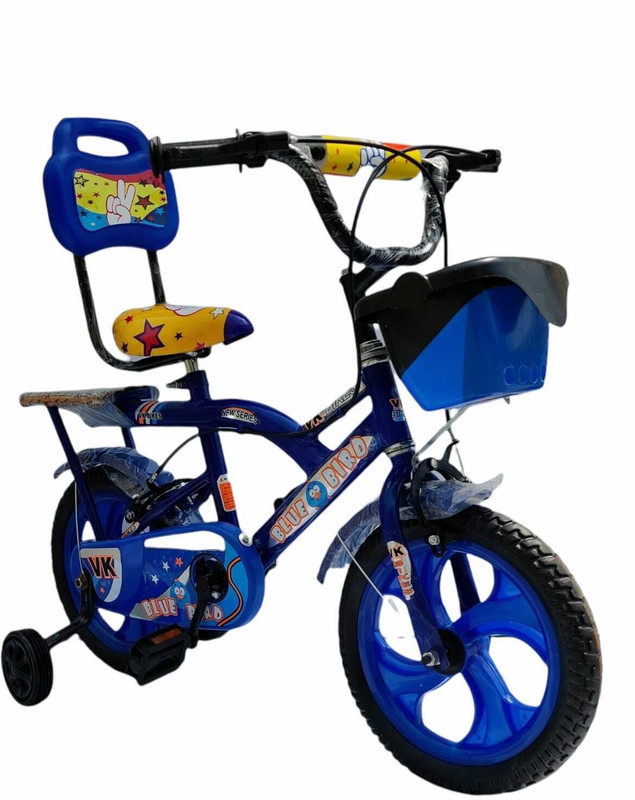 Dugri Rocky Cycle 14 inch Eva Tubeless Tire Cycle for Kids Age Group 2-5 Years 14 T (inch) Road Cycle(Single Speed, Blue, Rigid)