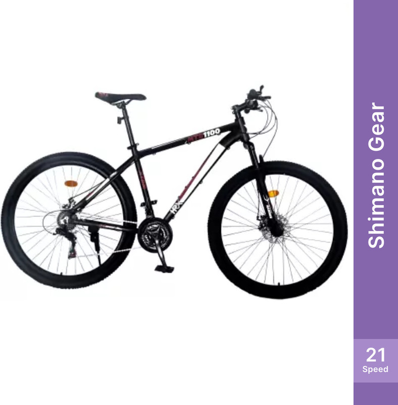 HRX XTRM MTB 1100 29 T (inch) Mountain Cycle(21 Gear, Red, Black, Only Front Suspension)