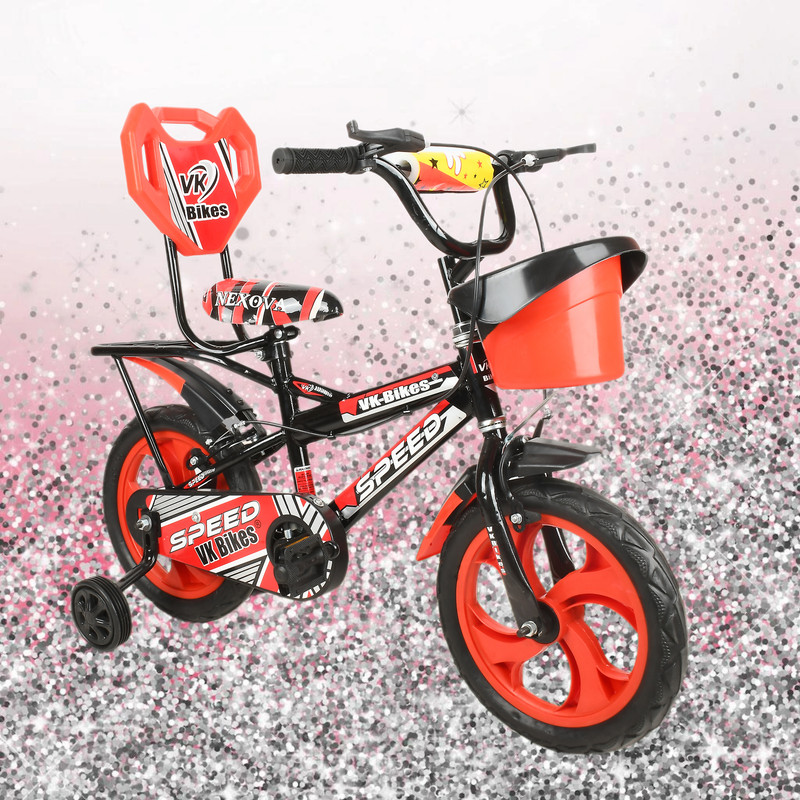 Dugri BICYCLE FOR AGE 2-5 YEAR BABY GIRL OR BOY 14 T (inch) Road Cycle(Single Speed, Red, Rigid)