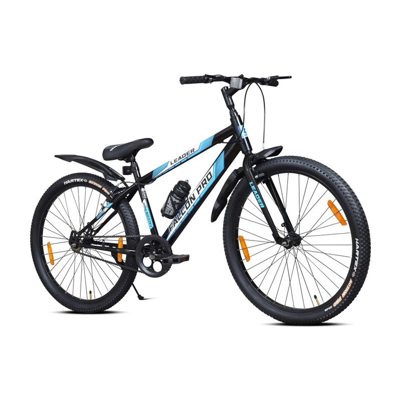 LEADER Falcon Pro 26T Bicycle for Men, Single Speed MTB Bike,Caliper Brake & Rigid Fork 26 T (inch) Mountain Cycle(Single Speed, Blue, Rigid)