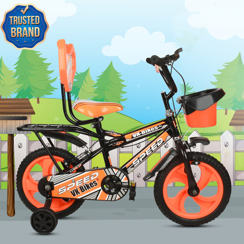 LITTLE WHEELZ KIDS ZONE 14T LITTLE SPEED CRRIER 16 T (inch) BMX Cycle(Single Speed, Orange, Rigid)
