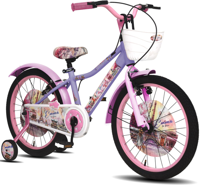 Oyekid WildHop 12T Kids Bicycle with Training Wheels, Basket & Backrest 12 T (inch) Recreation Cycle(Single Speed, Beige, Brown, Rigid)