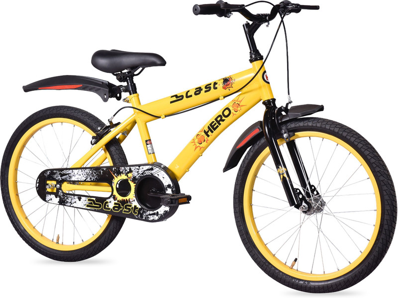 HERO Blast 20T 20 T (inch) Roadster Cycle(Single Speed, Yellow, Black, Rigid)