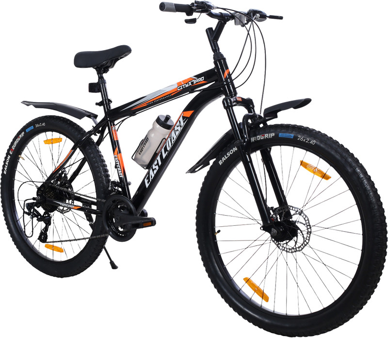 EAST COAST X7 Pro MultiSpeed Bike with FS & DD Brake 26 T 26 T (inch) Mountain Cycle(21 Gear, Black, Only Front Suspension)