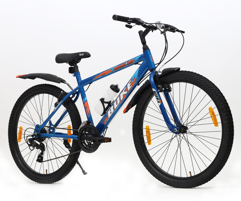 AVON WARRIOR 26T Gear Cycle for Boys & Men with Front & Rear Vee Brakes 85% Fitted 26 T (inch) Hybrid Cycle/City Bike(21 Gear, Blue, Rigid)