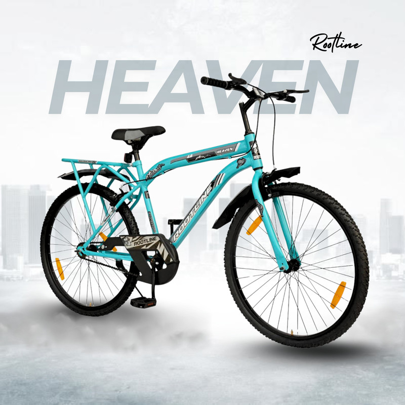 ROOTLINE HEAVEN 26T Mountain Single Speed Sea Green Rigid Suspension 26 T (inch) Mountain Cycle(Single Speed, Green, Black, Rigid)