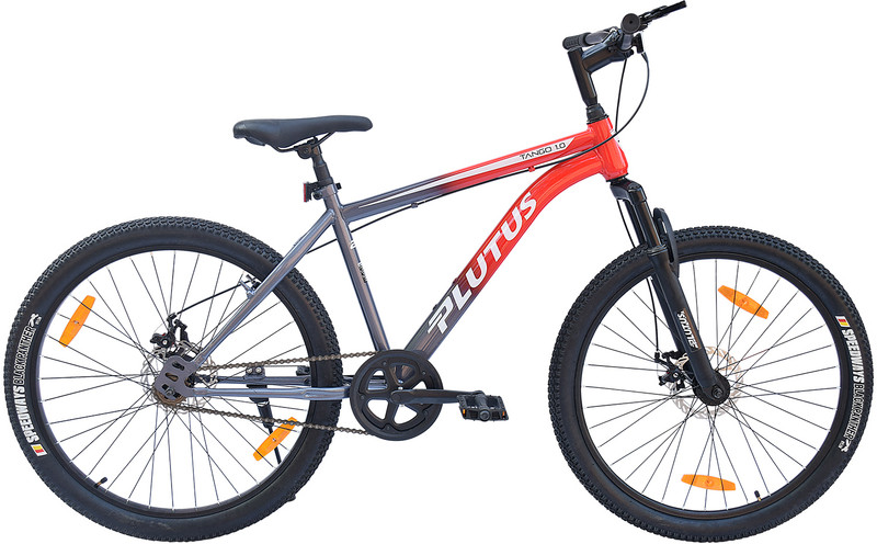 CRADIAC STINGER SINGLE SPEED|FRONT SUSPENSION|DUAL DISC BRAKES 27.5 T (inch) Mountain Cycle(Single Speed, Black, Red, Only Front Suspension)