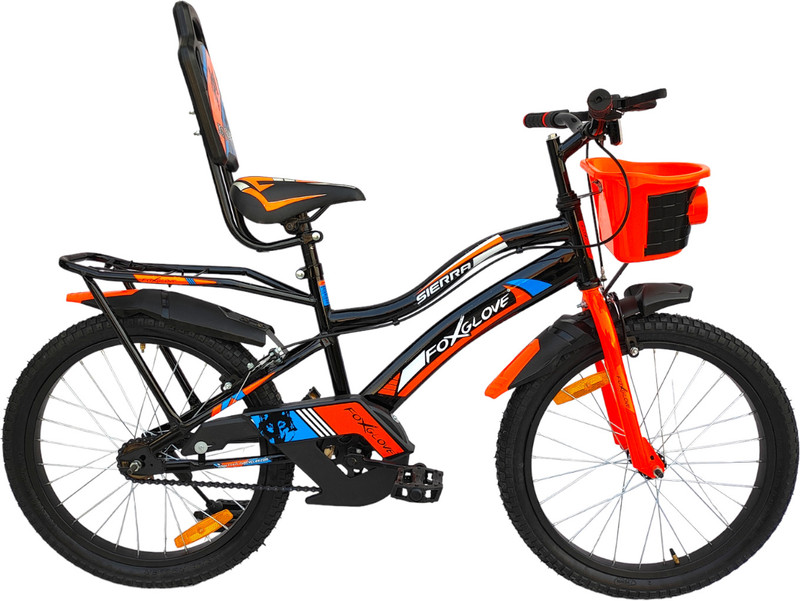 FOXGLOVE BENJO 20 INCH FLOURESCENT ORANGE TYRE TUBE FOR AGE 5 TO 10 YEARS 90% ASSEMBLED 20 T (inch) Road Cycle(Single Speed, Orange, Rigid)