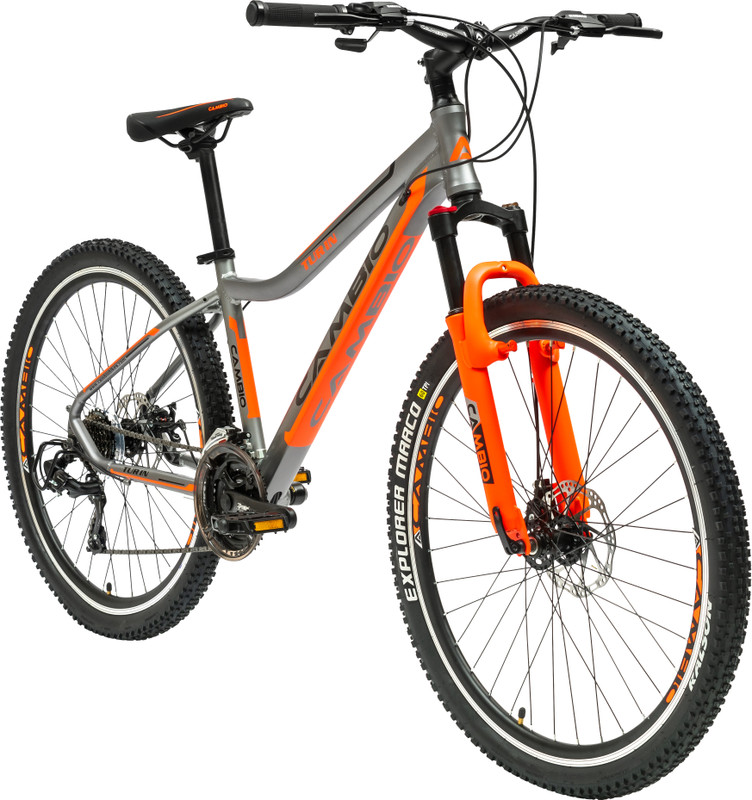 Cambio by Avon cycles Turin 26T Aluminium 26 T (inch) Mountain Cycle(21 Gear, Orange, Rigid)