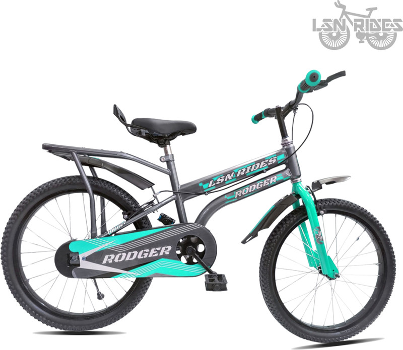 Lsn rides 20T RODGER SEAGREEN M-RIM 7 TO 10 YEAR KIDS CYCLE 90% ASSEMBLE CYCLE 20 T (inch) BMX Cycle(Single Speed, Green, Rigid)