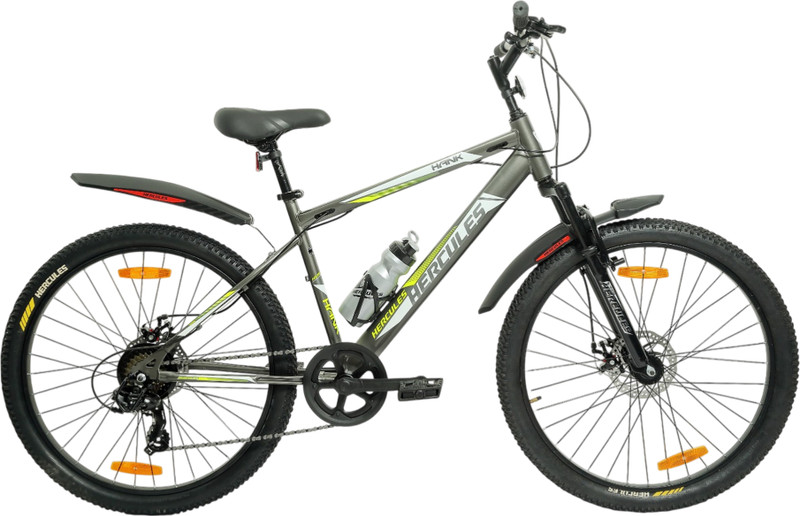 HERCULES Hank FX DD 17.5 26 T (inch) Mountain Cycle(7 Gear, Grey, Rigid)