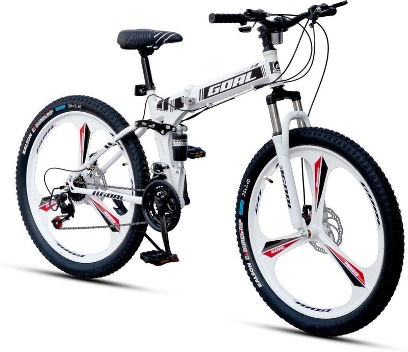 GOAL YELLOWFOLDINGFATTYRE 26 T (inch) Folding Bikes/Folding Cycle(21 Gear, Yellow, Dual Suspension)