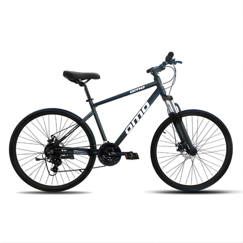 OMO Ladakh Ace , Alloy Frame 700C T (inch) Hybrid Cycle/City Bike(21 Gear, Black, Only Front Suspension)