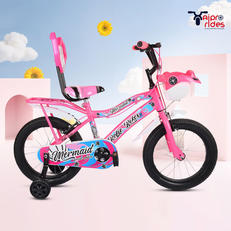 Xaipro 16T PREMIUM PINK CYCLE 4TO 6 YEAR 95% ASSEMBLE 16 T (inch) Road Cycle(Single Speed, Pink, Rigid)