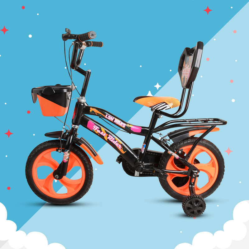 Lsn rides LSN Ride Orange 14T Carrier Fast Rider Cycle for Girls and Boy 14 T (inch) BMX Cycle(Single Speed, Orange, Rigid)