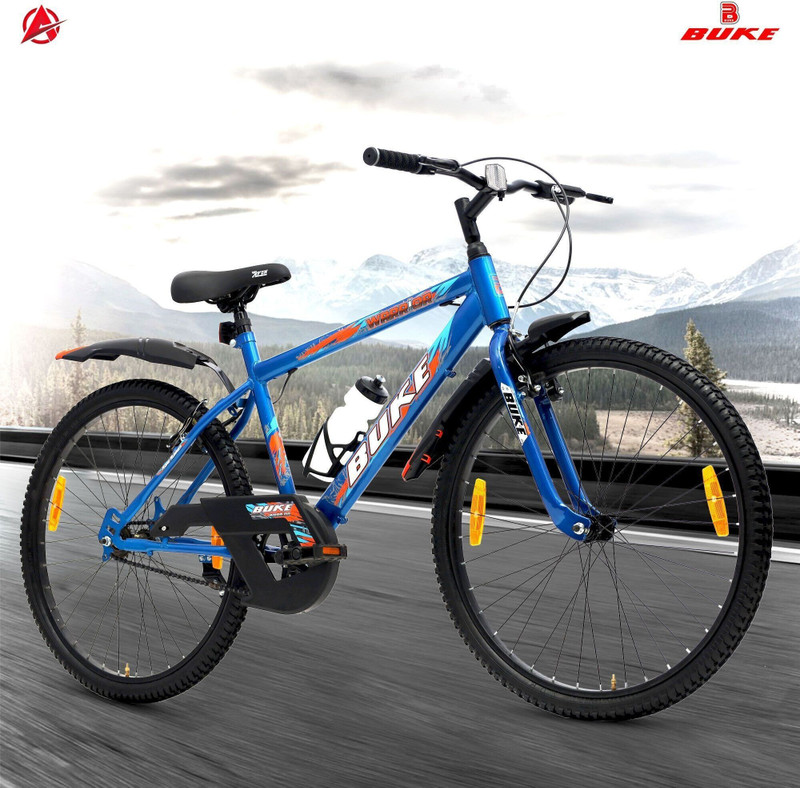 AVON Warrior 26T MTB Cycle 26 T (inch) Hybrid Cycle/City Bike(Single Speed, Blue, Rigid)