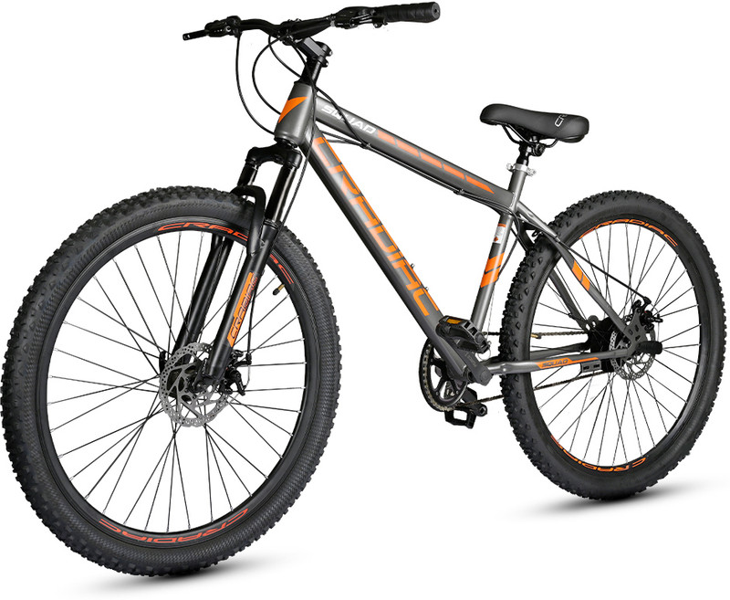 CRADIAC XPLORER SINGLE SPEED| |FRONT SUSPENSION FORK| DUAL DISC BRAKE 29 T (inch) Mountain Cycle(Single Speed, Black, Only Front Suspension)