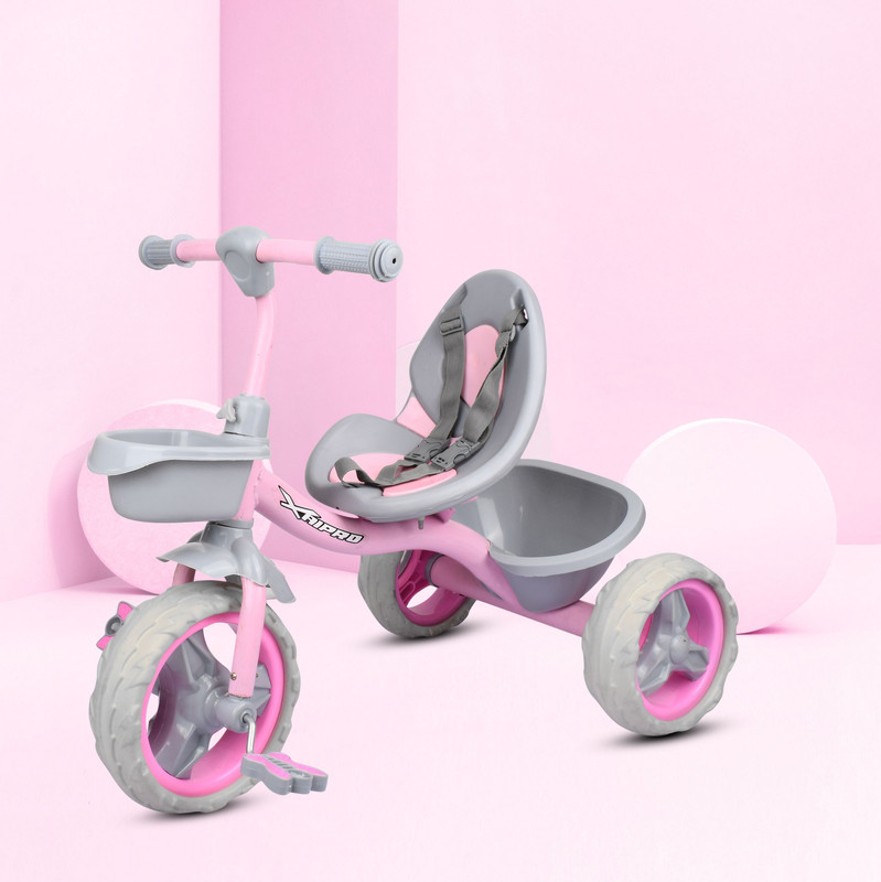 Xaipro XR-100 BABY PINK TRICYCLE FOR BOYS AND GIRLS 10 T (inch) Road Cycle(Single Speed, Pink, Rigid)
