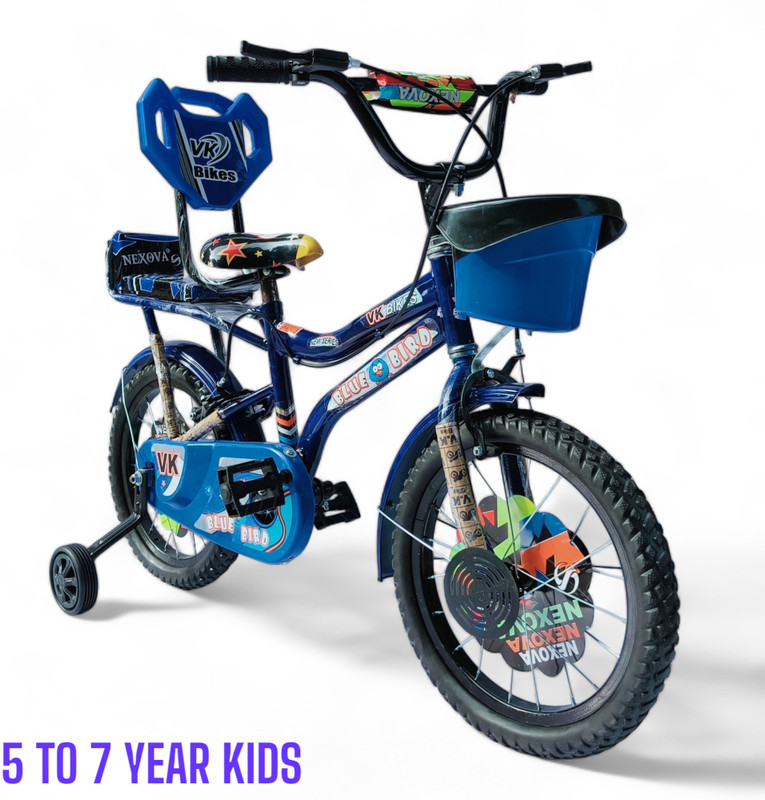 VK BIKES BICYCLE 16T ZOOM DOUBLE SEAT EDITION (RED) FOR 4 TO 6 YEAR KIDS BABY 16 T (inch) BMX Cycle(Single Speed, Red, Rigid)