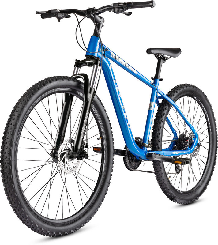 Crow FUSION 21|geared|6061 ALLOY FRAME|LOCKOUT SUSPENSION|DUAL DISC 29 T (inch) Mountain Cycle(21 Gear, Blue, Only Front Suspension)