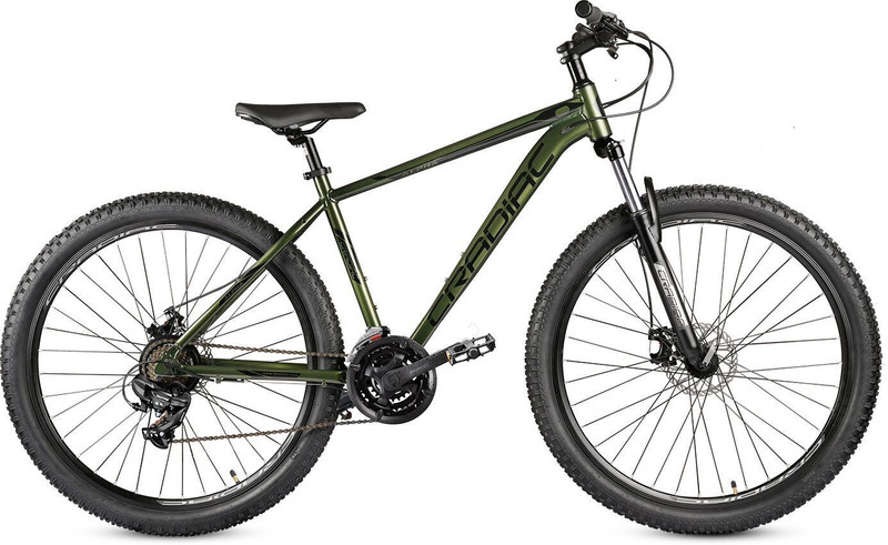 CRADIAC ROOSTER LITE|6061 ALLOY FRAME |FRONT SUSPENSION|DUAL DISC BRAKE|shimano gears 29 T (inch) Mountain Cycle(21 Gear, Black, Only Front Suspension)