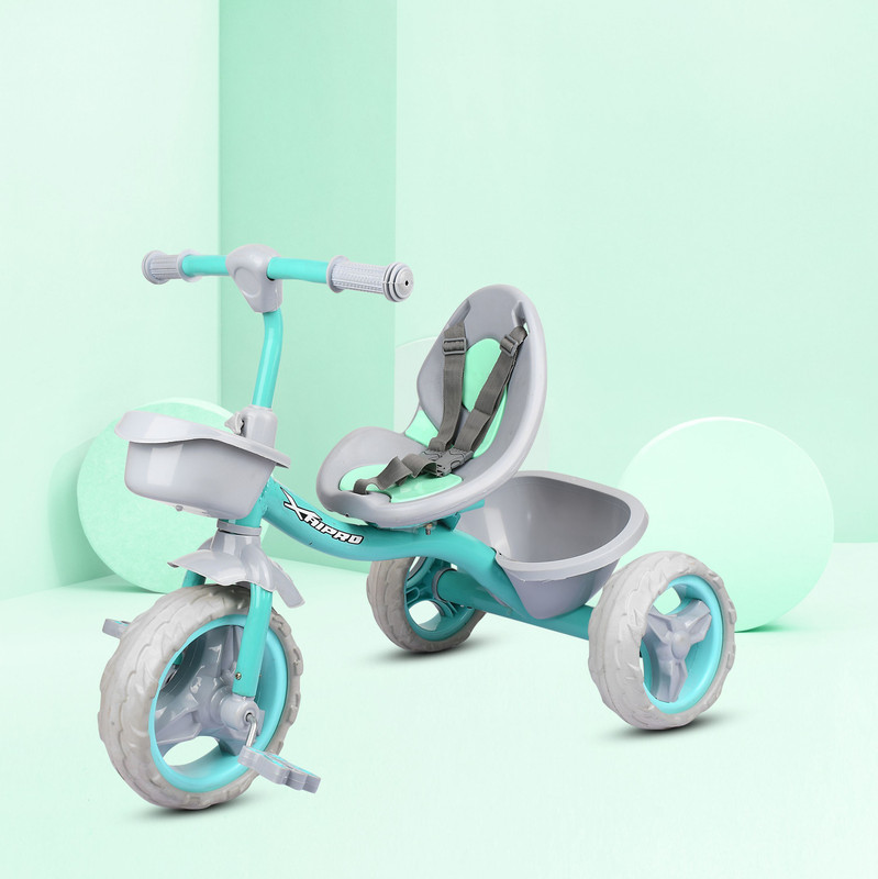Xaipro XR-100 SEAGREEN KIDS TRICYCLE 10 T (inch) Road Cycle(Single Speed, Green, Grey, Rigid)