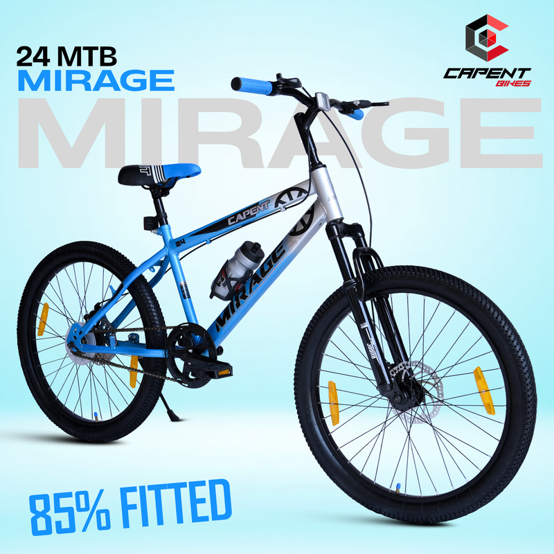 EAST COAST LEGEND 24T Bicycle Big Kids Boys & Girls 9 to 15 age 7 SPEED 24 T (inch) Mountain Cycle(7 Gear, Black, Only Front Suspension)