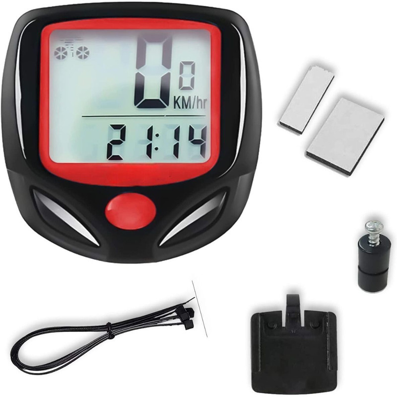 Shopeleven Digital LCD Waterproof Bicycle Computer Odometer Speedometer Speed Monitor Wired Cyclocomputer