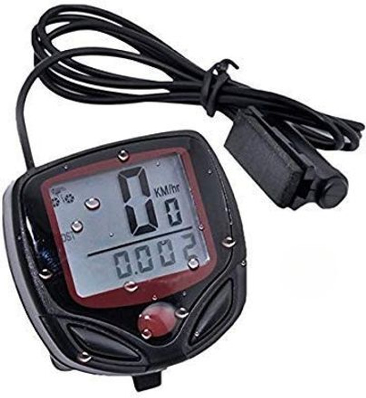 Shopeleven Digital LCD Waterproof Bicycle Computer Odometer Speedometer Speed Monitor Wired Cyclocomputer