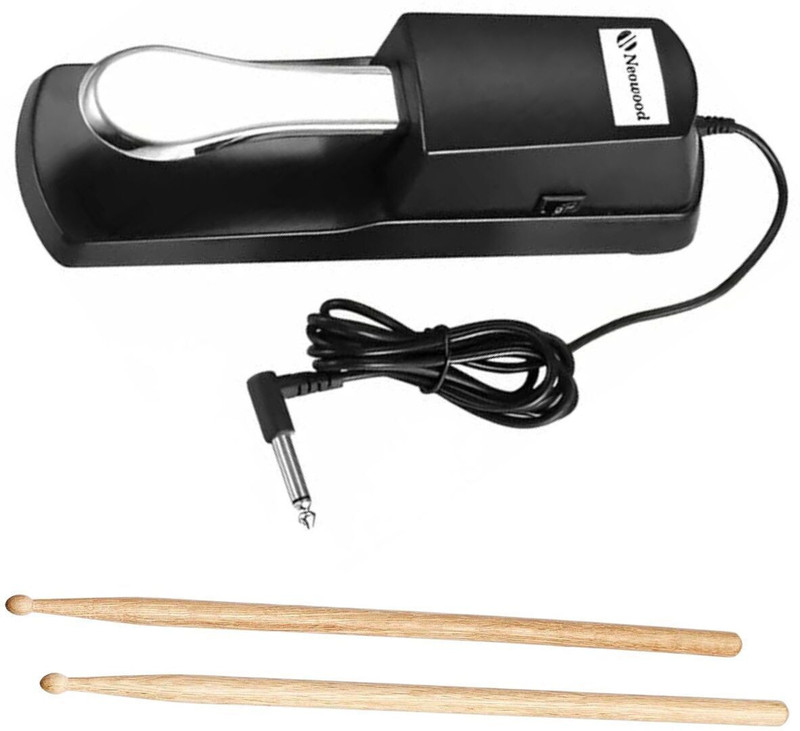 Urban Infotech Sustain Pedal Foot Damper for Digital Electronic Piano Keyboard with stick Damper & Sustain Pedal