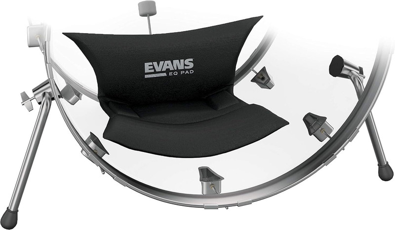 EVANS EQ Pad Bass Drum Dampeners - Bass Drum Sound Damper & Sustain Pedal
