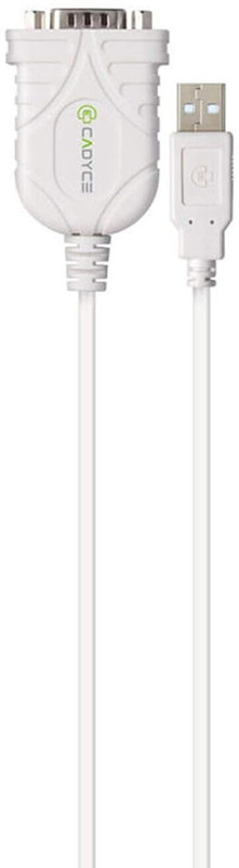 CADYCE 2-in-1 Cable 0.1 m Rubber CA - US9(Compatible with DESKTOP, Laptop, White, One Cable)