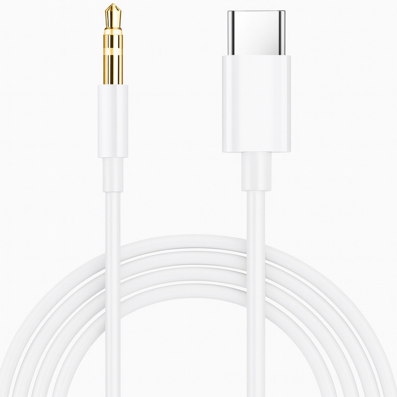 Orionis AUX Cable 1 m Type-C to 3.5mm AUX Cable | C to AUX Cable for Car | Headphones & Speakers Audio AUX Cable | Type C AUX Cable | 3.5mm AUX Cable | AUX Cable For Car(Compatible with All Type-C Smartphones, Tablets, Laptops, Desktops, Car Music Systems, White, One Cable)