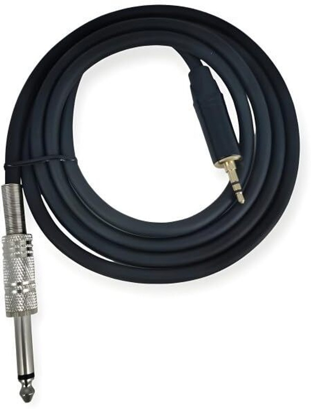 Moxe AUX Cable 1.5 m 3.5mm Male to 6.35mm Male Audio Stereo Cable(Compatible with Speaker, Mixers, Amplifier, Guitar, Black, One Cable)