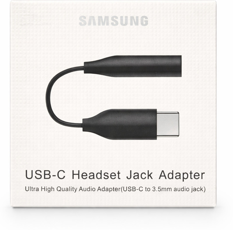 Auronix Black Samsung Original USB-C to 3.5mm Headphone Jack Adapter Phone Converter(Android)