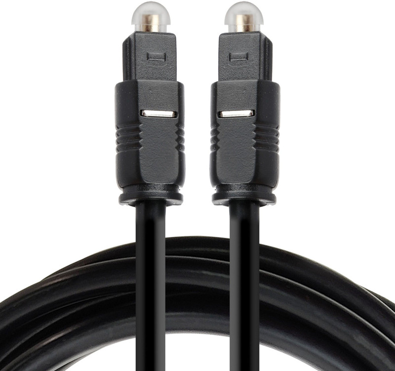 ZEBRONICS Fiber Optical Cable 1.5 m Zeb-OC150(Compatible with Blu-ray players, A/V receivers, A/V receivers,Sound Bars,Playstation,DVD,TV, Black)